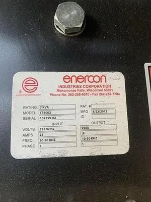 6" ENERCON CORONA TREATER STATION MANUFACTURED 2012