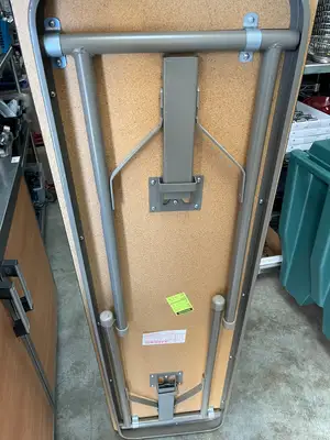Used Falcon Restaurant Supply Used Commercial Wood-Laminate Folding Table, Rectangular, 60" x 18" x 29" Restaurant Front of House Furnishings Illinois US | Falcon Restaurant Supply #1376222