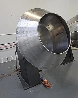 Coating Pan, 41" Diameter, Seasoning Drum, Stainless Steel #C745463