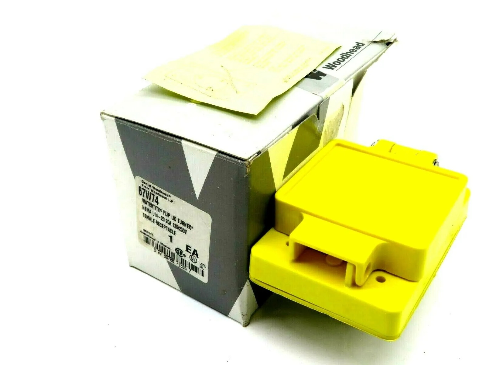 NEW WOODHEAD 67W74 FEMALE RECEPTACLE L14-20 125/250V
