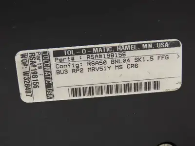 Tolomatic RSA 198156 Electric Linear Actuator Belt Driven 1.5" Stroke No Motor