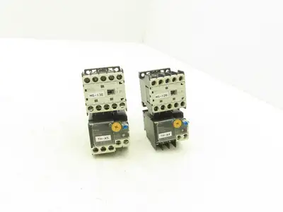 Fuji SK12L Motor Starter Contactor 5.5kW 600V & Overload 5-7.5A Lot of 2