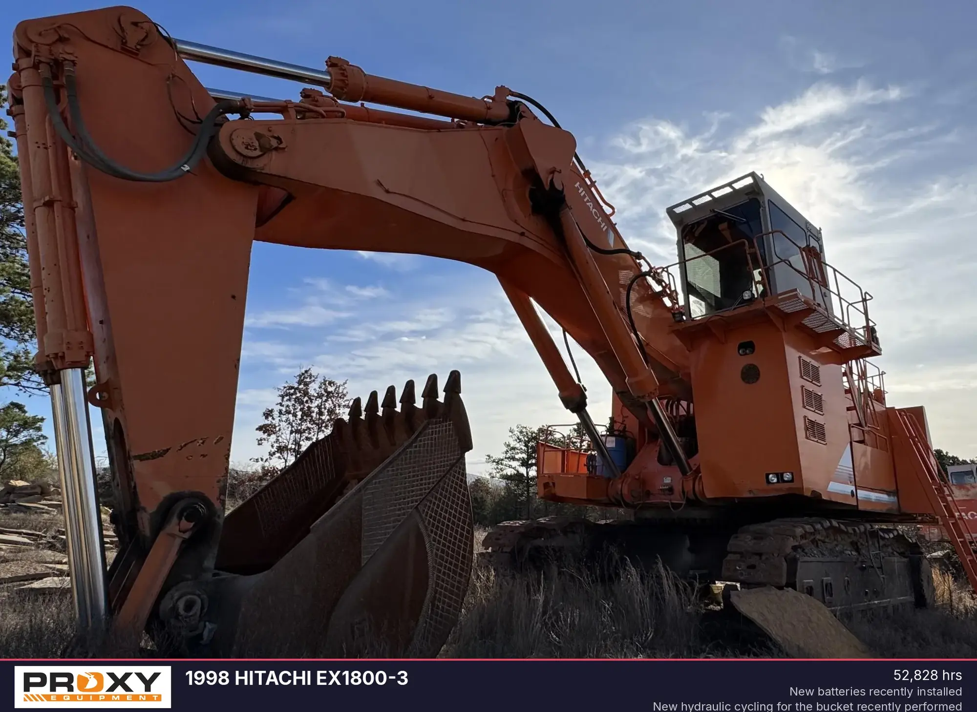 Used 1999 HITACHI EX1800-3 Excavators Oklahoma US | Proxy Equipment #1381934