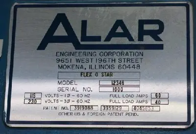 USED ALAR FLEX-O-STAR 1000
