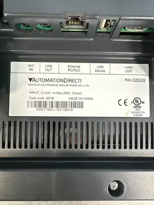Used AutomationDirect AUTOMATION DIRECT INTERFACE 24 VDC EA9-T15CL 18112B019 Automation Control (HMI) South Carolina US | Palmetto Automation #1159877