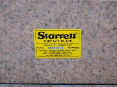 Starrett Crystal Pink Granite Inspection Table - 18" x 24"