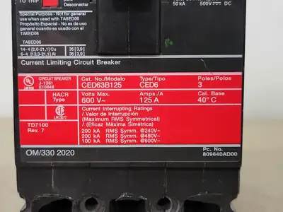 USED SIEMENS CED63B125