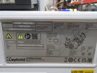Used SOGEVAC SV65BIFC 960461V01ES Vacuum Pumps Texas US | Aucto #1306999