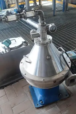 Macfuge 325 CHPT 3SK-P self-cleaning biodiesel purifier, 316SS.