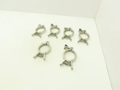 SCC 13MHHMQ-250 Sanitary Squeeze Clamp 2.5" Pipe For 3.2" Flange Lot of 6