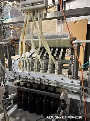 Used Wild Goose-Meheen 6-Head Inline Bottle Filling Line – 12oz, 40 BPM