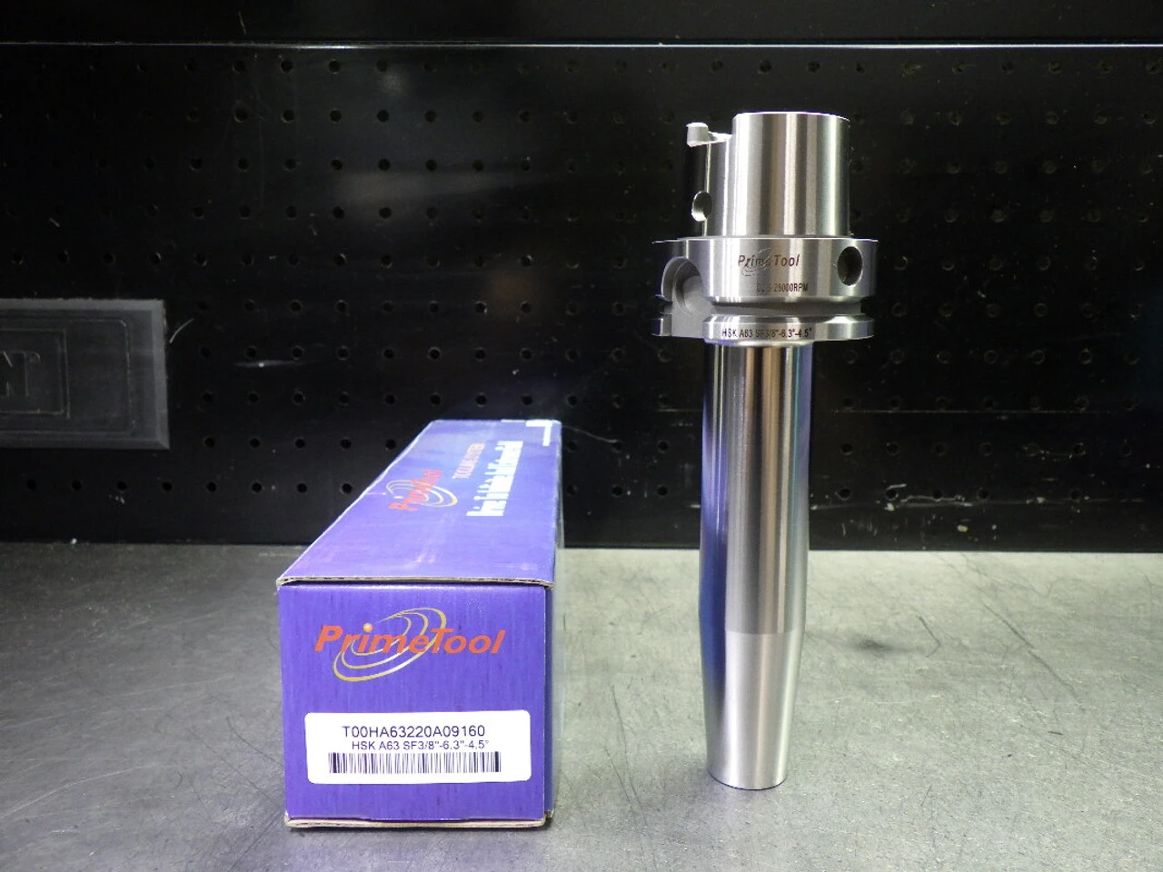 PrimeTool HSK63A 3/8" Shrink Fit Tool Holder 6.3" Pro T00HA63220A09160 (LOC490)