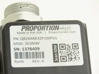 Proportion Air QB2XANEXZP100PSG RM008N Pressure Regulator Control Valve 1"NPT