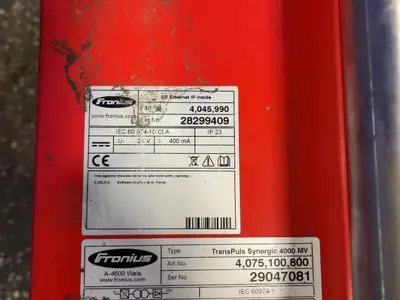 USED FRONIUS TRANSPULS SYNERGIC 4000 MV