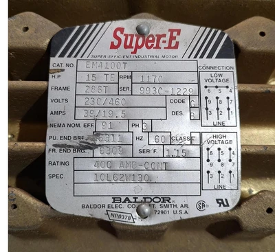 Used BALDOR EM4100T A.C. Motors Kentucky US | Edwards Industrial Repair #1411789