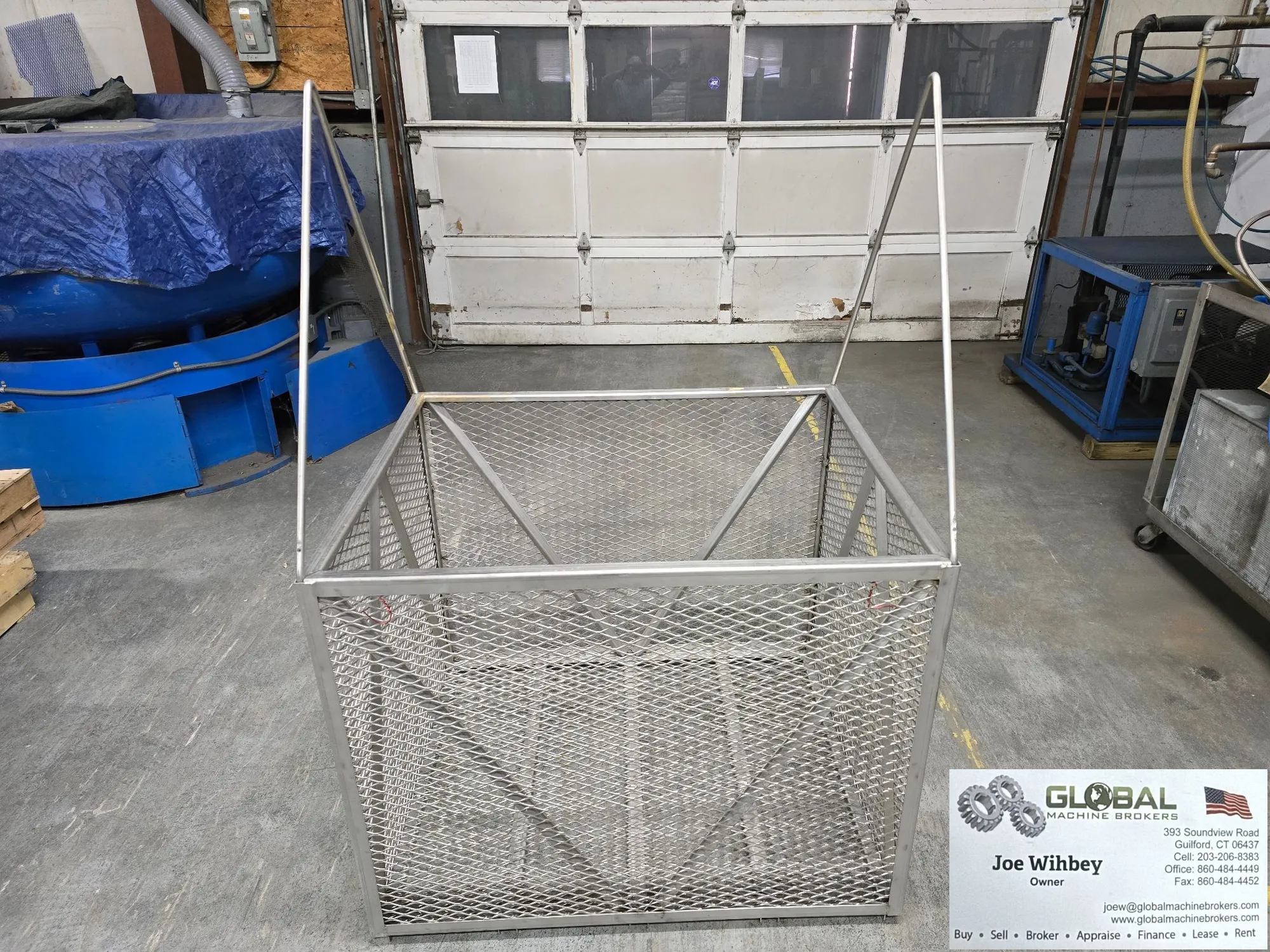 Stainless Steel Basket 42"L x 34"W x 34"D x 62" Overall Height