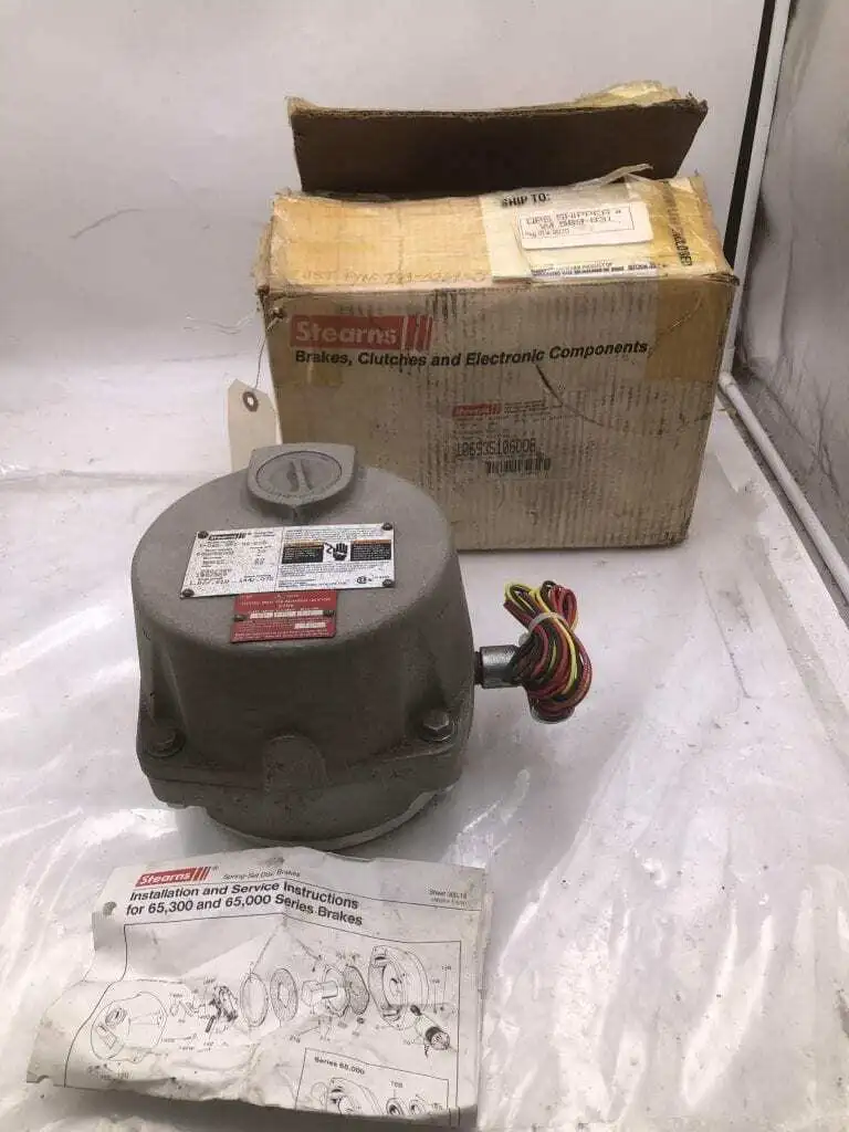 Rexnord/Stearns 106535106DQB Spring-Set Disc Brake 10lb-ft 230/460V 190/380V NIB