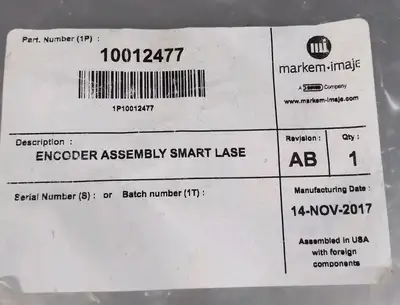 Markem Imaje 10012477 Encoder Assembly Smart Lase Loc5E6