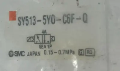 NEW SMC SY513-5YO-C6F-Q SOLENOID VALVE SY5135YOC6FQ