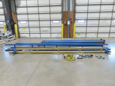 Gorbel 1/4 Ton 500Lb Free Standing 4-Post Bridge Crane 15'Span 18' 6"Runway