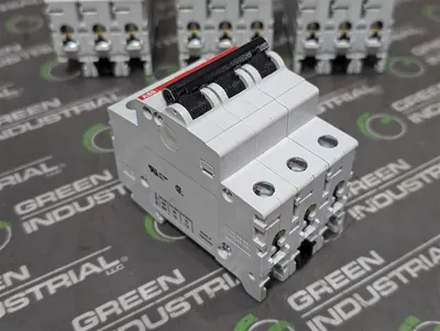 Lot of 7 ABB S203-K6 Three Pole Circuit Breakers 6A 400VAC Used