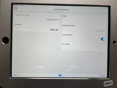 Used BBBQ Used 9.7 Inch Apple Ipad Air Tablet POS Terminal and Locking Stand - No Key Restaurant Front of House Furnishings Illinois US | Falcon Restaurant Supply #1375824