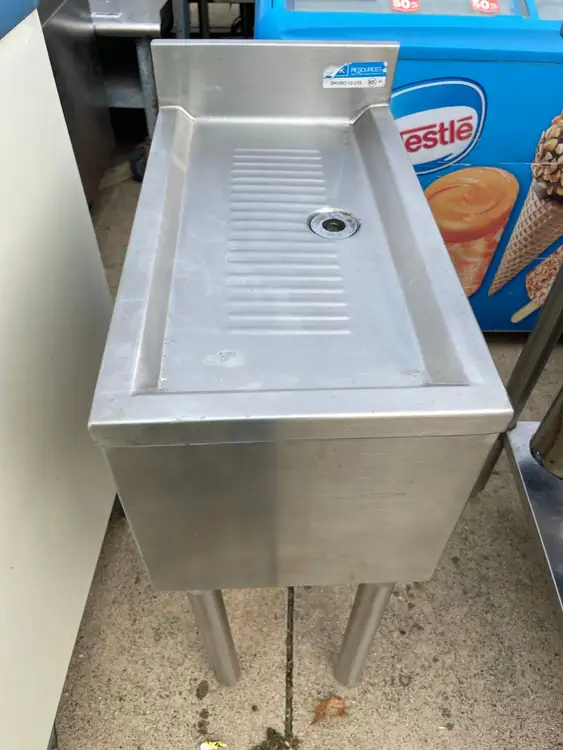 Used BK-Resources Used BK Resources BKUBD-12-21S Stainless Steel Underbar Drainboard - SS276 Underbar Equipment Illinois US | Falcon Restaurant Supply #1375894