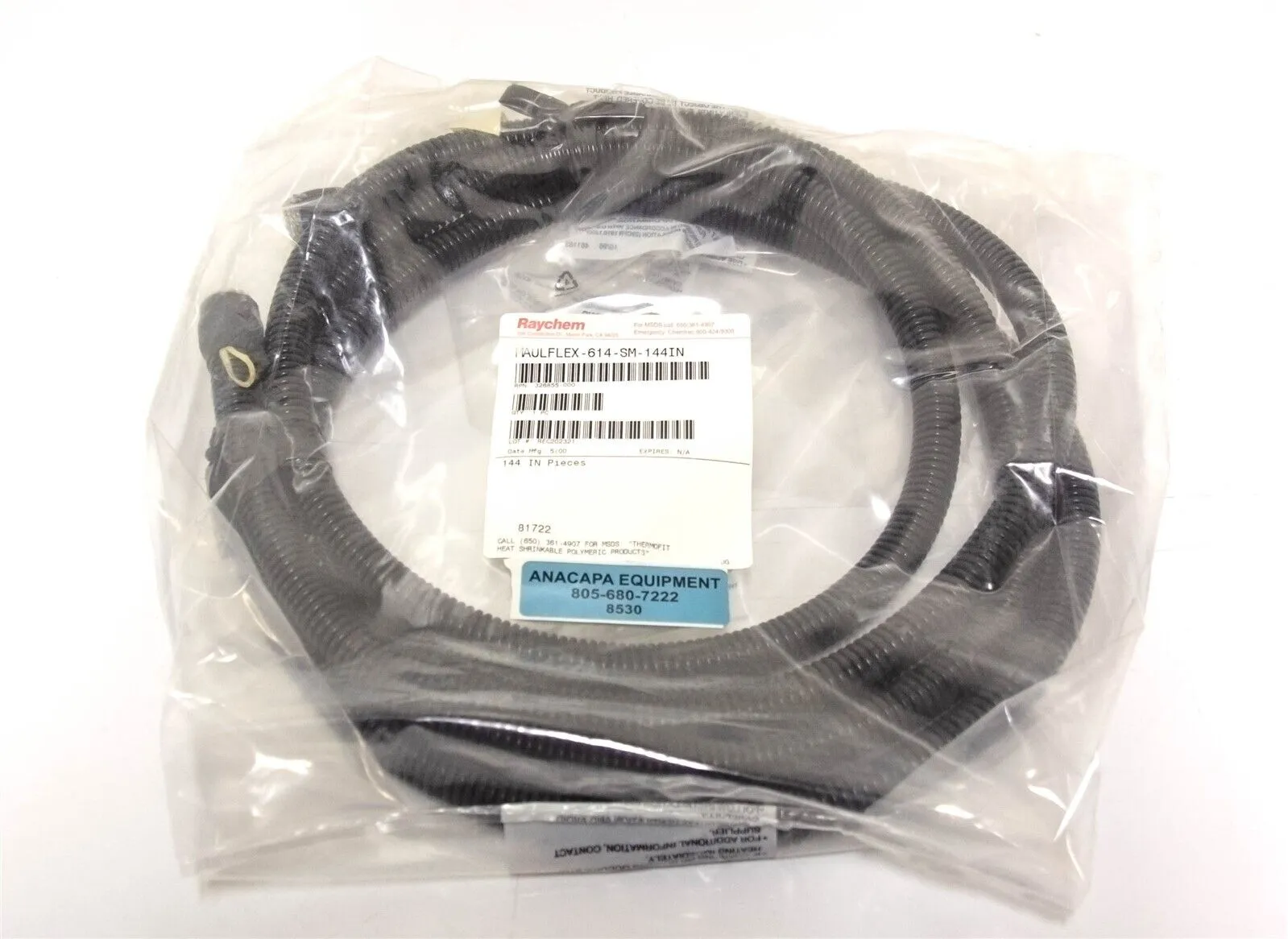 Raychem MAULFLEX614-SM-144IN Pump Spiral Wraps Sleeves Tubing & Conduit NEW 8530