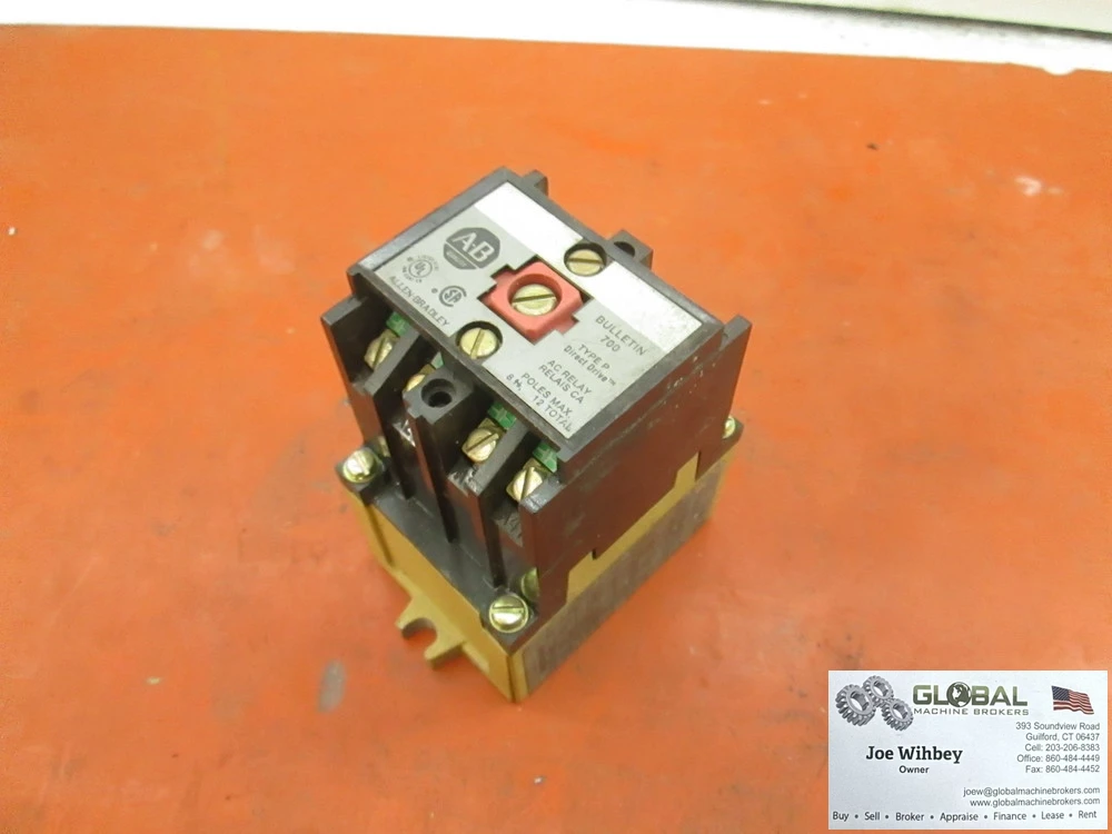 Allen-Bradley 700-P400A24 Heavy Duty Control Relay, 10 A, 4NO-0NC Contact Form, 24 VAC Coil