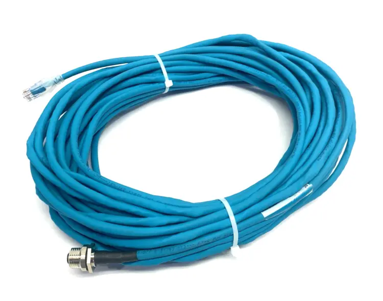 New | in-Stock AlphaWire Ethernet Network Cable M12 4-Pin to RJ45 Straight Cable & Wire Michigan US | Maverick Industrial Sales #1391150