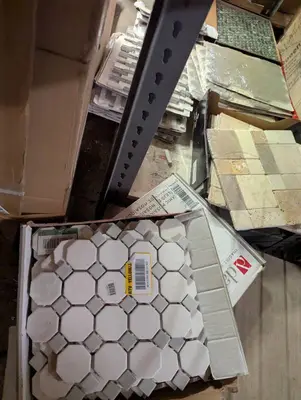 Large lot of assorted mosaic tiles, several sheets of each kind
