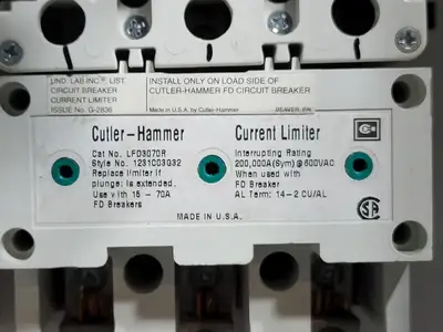 Used EATON HFD3060 Switchgears British Columbia CA | Lenmark #240451