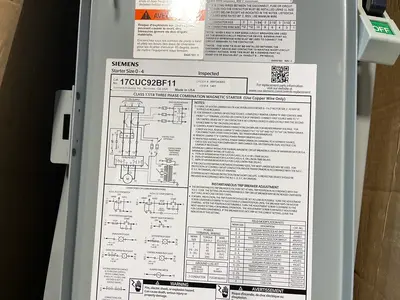 USED SIEMENS 17CUC92BF11