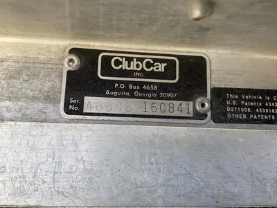 Used 1988 CLUB CAR ELCTRIC CART Golf Carts Michigan US | Miedema Asset Management Group #1311759