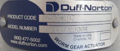 NEW DUFF NORTON M9005/M9004 WORM GEAR ACTUATOR SKM9004-2