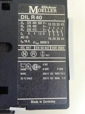 USED MOELLER DILR40