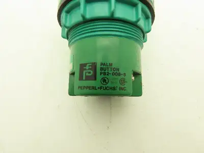 Pepperl Fuchs PB2-008-6 Palm Button Relay 24VDC 100mA In 250VAC/90VDC 1A Out