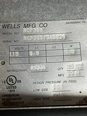 Used Wells Used Wells RCP-300 45" Drop-In Buffet Table Refrigerator insert with 3 Food Pan Capacity 120V Refrigerators Illinois US | Falcon Restaurant Supply #1376146