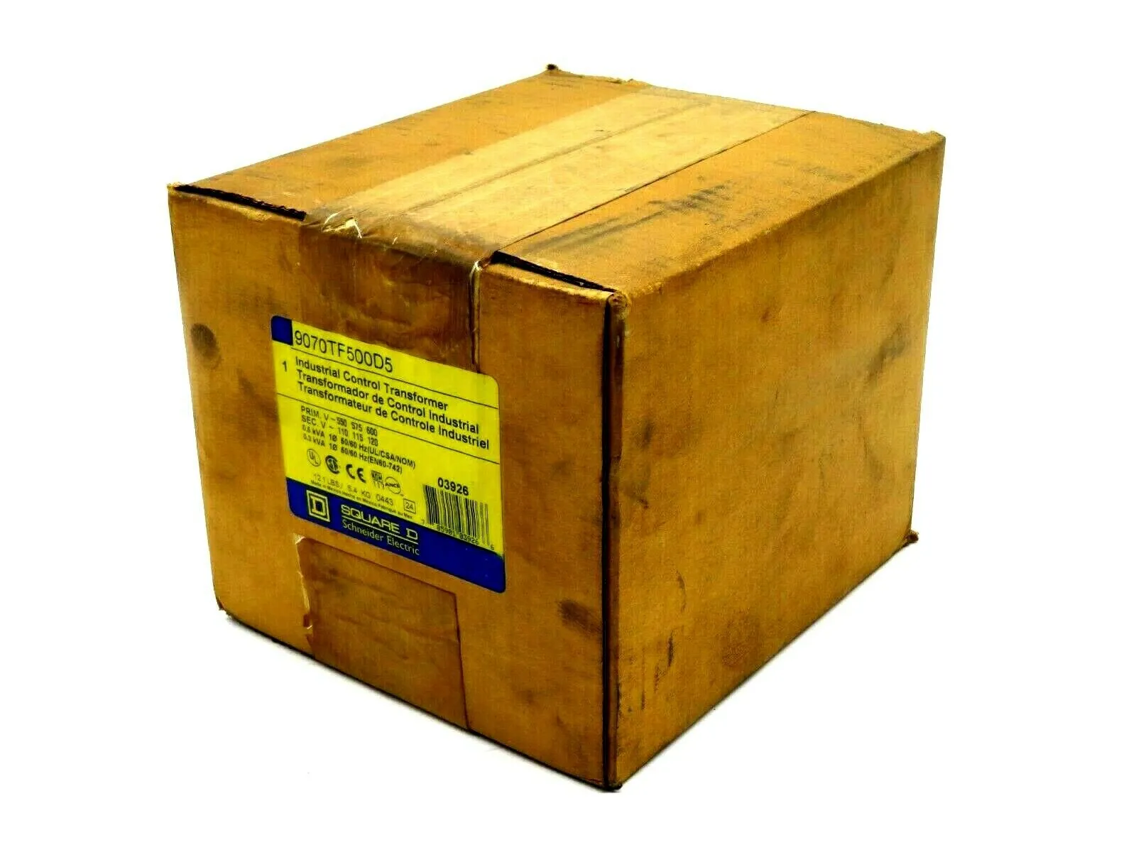 NEW SEALED SQUARE D 9070TF500D5 INDUSTRIAL CONTROL TRANSFORMER