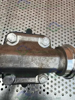 USED ITT PURE FLO 316L STAINLESS STEEL  DIAPHRAGM VALVE W/ 1" SANITARY FITTING