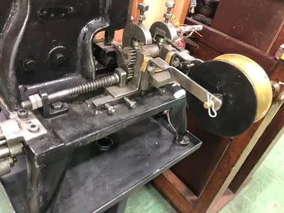 3398-385 Wm.H.Baker Antique Blanking Press with Mechanical Indexing Roll Feed – Circa 1890