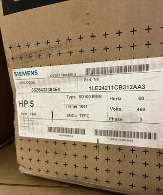 NEW Siemens 1LE24211CB312AA3