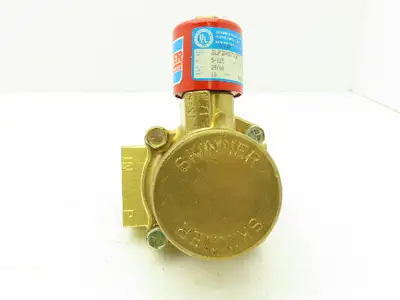 Skinner Lancer 2LF2HB7127 Brass Solenoid Valve 2-Way NC 125 PSI 1-1/4" NPT Steam