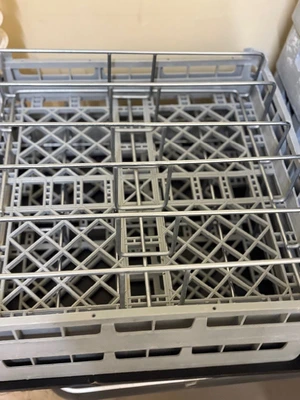 set of dishwasher racks and silverware holders
