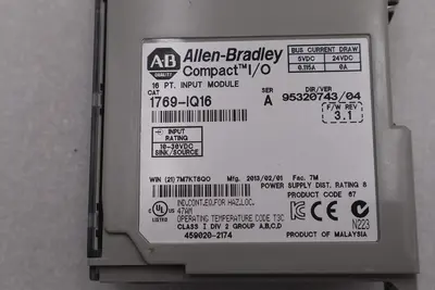 Allen-Bradley 1769-IQ16 SER A Compact I/O Module #K-655A