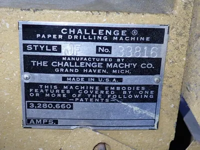 Used CHALLENGE JF Paper Drills Ohio US | HGR 24 #916354