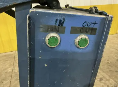 20,000 LBS X 54" SECO COIL TAKE OFF STORAGE POWERED ROTATION TURNSTILE. STOCK # 0537026