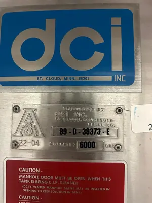 DCI Inc. Stainless Steel Storage Tanks Group of 3  6000 & 10000 Gallon Agitated CIP-Ready