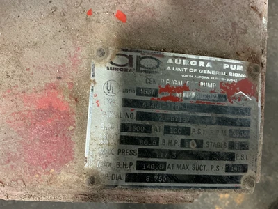 Used AURORA _UNKNOWN_ Centrifugal Pumps Ohio US | Equipment Recovery Corp. #1330728