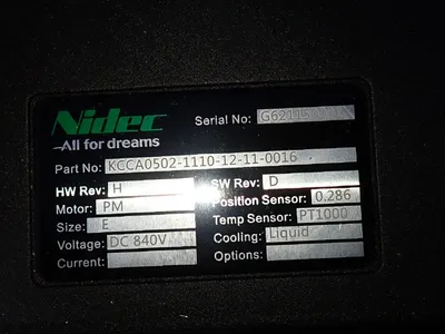 Used NIDEC KCCA0502111012110016 Power Inverters | HGR 24 #748051